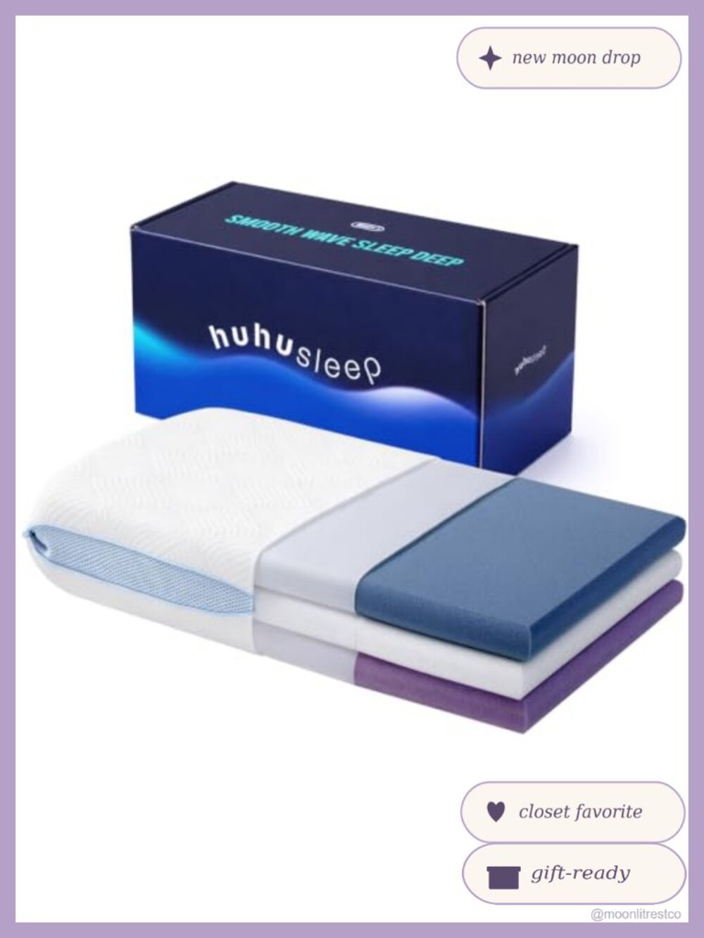 Adjustable Layered Memory Foam Pillow Neck Support Bed Pillow
